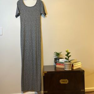 NWT Roxy Heathered Maxi Grey Maxi Dress